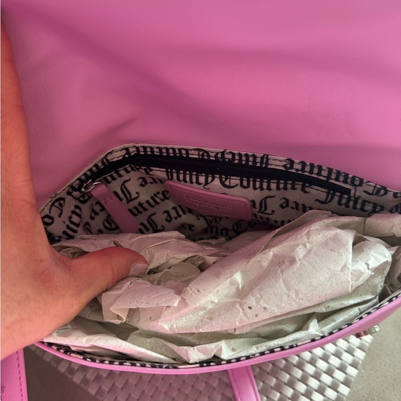 Juicy Couture Pink Soft Bow Crossbody Purse - Picture 5 of 7